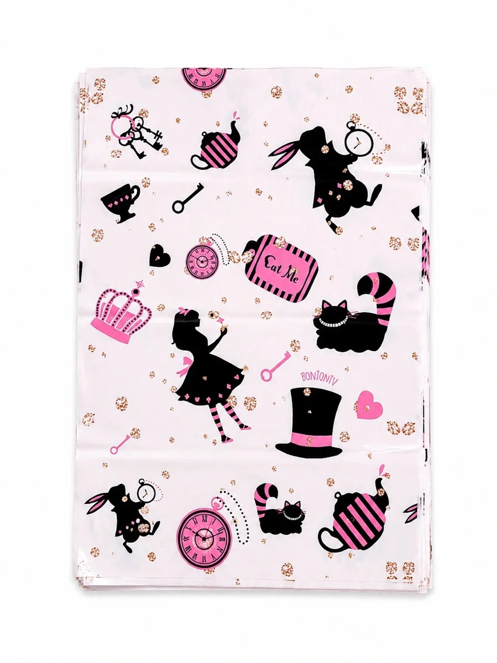 cupcakes & cashmere Pink & Hot Pink Alice-Themed Gift Tissue Pack